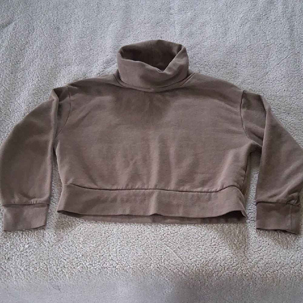 Zara Taupe Turtleneck Sweater